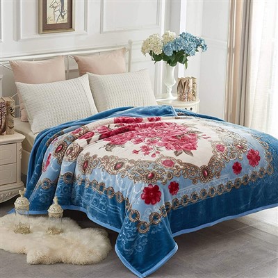 لگژری سرمائی منک بیڈ کمبل