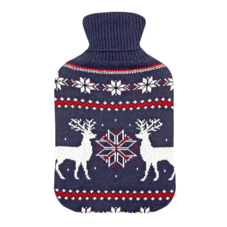hot and cold water bottle knitted covers